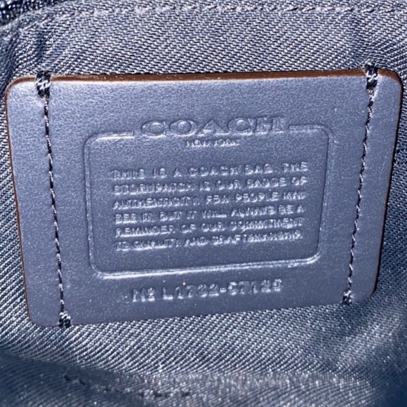 Coach Eddie shoulder bag in blue/green - Picture 9 of 9